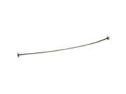 Franklin Brass 211-6SS 6 ft. Oval Curved Shower Rod With 6 