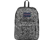 Jansport JS00TRS70ZY High Stakes Backpack - White Geo Flock