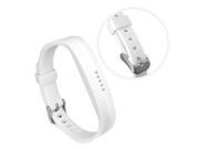 Tuff Luv G1-109 TPU Silicone Adjustable Strap & Wristband for Fitbit Flex 2 - White