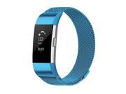 Element Works EW-FC2MLG-BL Stainless Steel Milanese Loop Band for Fitbit Charge 2, Blue - Large