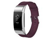 Element Works EW-FC2LRSM-PL Leather Band for Fitbit Charge 2, Purple - Small
