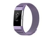 Element Works EW-FC2MLG-PL Stainless Steel Milanese Loop Band for Fitbit Charge 2, Purple - Large