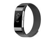 Element Works EW-FC2MSM-BK Stainless Steel Milanese Loop Band for Fitbit Charge 2, Black - Small