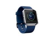 Element Works EW-FBSBSM-BL Silicone Replacement Band with Frame for Fitbit Blaze, Blue - Small