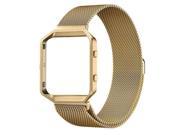 Element Works EW-FBMLLG-GD Milanese Loop Band with Frame for Fitbit Blaze, Gold - Large