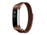 Element Works EW-FAMLB-CF Milanese Loop Stainless Steel Band for Fitbit Alta & Alta HR - Coffee