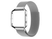 Element Works EW-FBMLLG-SV Milanese Loop Band with Frame for Fitbit Blaze, Silver - Large