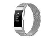 Element Works EW-FC2MSM-SV Stainless Steel Milanese Loop Band for Fitbit Charge 2, Silver - Small