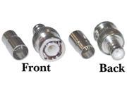 Cable Wholesale Rg6 Bnc Male Crimp-on Connector - 2 Piece Set