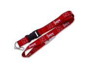Nebraska Cornhuskers Lanyard Keychain Id Ticket Ncaa - Red