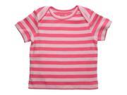 UPC 814174010068 product image for Funkoos Pink Stripes Organic Baby Girl Short Sleeve T-Shirts Infant/Newborn/Baby | upcitemdb.com
