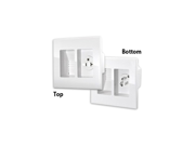 Sewell WallBlade by Recessed Wall Plate Cable Drop w Power