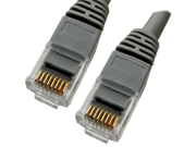 Category 5E Gray Ethernet Network Patch Cable Molded Snagless Boot 7 feet