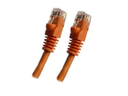 Category 5E Orange Ethernet Network Patch Cable Molded Snagless Boot 7 feet