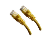 Yellow Ethernet Network Patch Cable Molded Snagless Boot 100 feet Connects computer to network or router via the CAT5E RJ45 connection