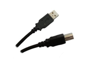 BLACK USB 2.0 Compliant A to B 6 feet High Speed USB Cable to connect USB Devics to a hub or computer