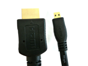 Micro HDMI to Regular HDMI 6 Feet 2 Meters