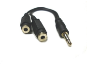 1 x 3.5mm Male to 2 x 3.5mm Female Stereo Splitter Cable