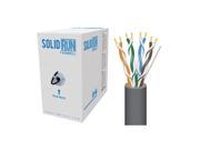 SolidRun Cat6 Cable UTP CM 1000ft Dark Gray
