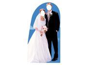 Advanced Graphics Bride and Groom Stand In Lifesize Wall Decor Cardboard Standup Cutout Standee Poster 72 x42