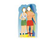 Advanced Graphics Surf Board Couple Stand In Lifesize Wall Decor Cardboard Standup Cutout Standee Poster