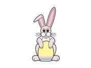 Advanced Graphics Easter Bunny with Egg Sign Board Lifesize Wall Decor Cardboard Standup Cutout Standee Poster 42 x21