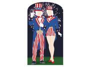 Advanced Graphics Aunt and Uncle Sam Standin Lifesize Wall Decor Cardboard Standup Cutout Standee Poster