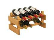 Wooden Mallet Dakota 8 Bottle Stacking Wine Bottle Storage Holder Rack Organizer