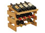 Dakota 12 Bottle Stacking 2 Shelf Wine Bottle Storage Rack With Display Top