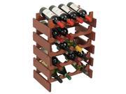Wooden Mallet Dakota 20 Bottle Stacking Wine Bottle Storage Holder Rack Organizer