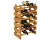 Dakota 24 Bottle Stacking Wine Bottle Storage Container Holder Rack Organizer