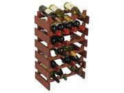 Dakota 24 Bottle Stacking Wine Bottle Storage Container Holder Rack Organizer
