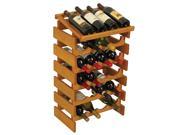 Dakota 24 Bottle Stacking 5 Shelf Wine Bottle Storage Rack With Display Top