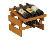Wooden Mallet Dakota 6 Bottle Stacking Wine Bottle Storage Rack With Display Top