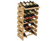 Dakota 28 Bottle Stacking Wine Bottle Storage Container Rack With Display Top