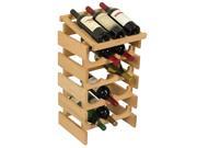Wooden Mallet Dakota 15 Bottle Stacking Wine Bottle Storage Rack With Display Top