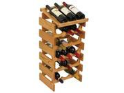 Dakota 18 Bottle Stacking Wine Bottle Storage Container Rack With Display Top