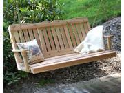 Creekvine Designs Outdoor Patio Garden 4' Cedar Countryside Porch Swing