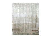 Carnation Home Fashions Living Room Decorative Geometric Vinyl Shower Curtain