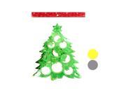 Bulk Buys 12 Christmas Tree Shape Hanging Decoration Pack Of 15