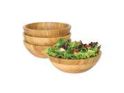 Lipper International Home Kitchen Accessories Bamboo Set Of 4 Small Bowls