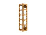 Lipper International Home Kitchen Bamboo 5 Bottle Stackable With Wall Mountable Wine Rack