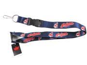 Cleveland Indians Mlb Lanyard Keychain Id Holder Ticket