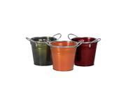 Oddity Home 4.25"x 6.25" Colorful Metal Buckets