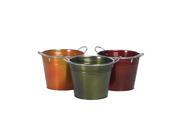 Oddity Home 5.5"x 7" Colorful Metal Buckets
