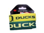 Oregon Ducks Rubber Wrist Band Set of 2 NCAA