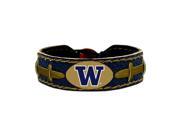 Washington Huskies Team Color NCAA Gamewear Leather Football Bracelet