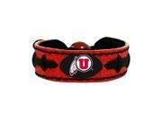 Utah Utes Team Color NCAA Gamewear Leather Football Bracelet