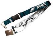 Philadelphia Eagles NFL Reversible Lanyard Keychain Id Ticket Holder