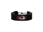 Colorado Avalanche Classic NHL Gamewear Leather Hockey Bracelet